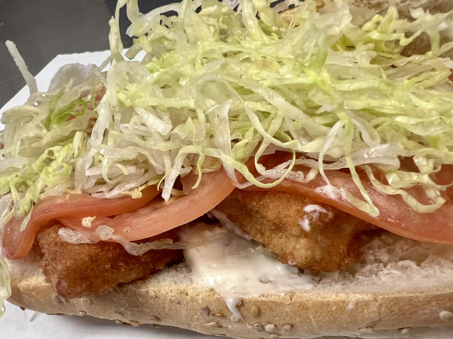 Chicken finger hoagie